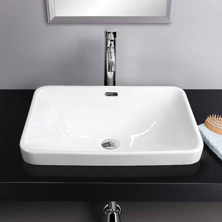 Mẫu lavabo bán âm bàn sang trọng